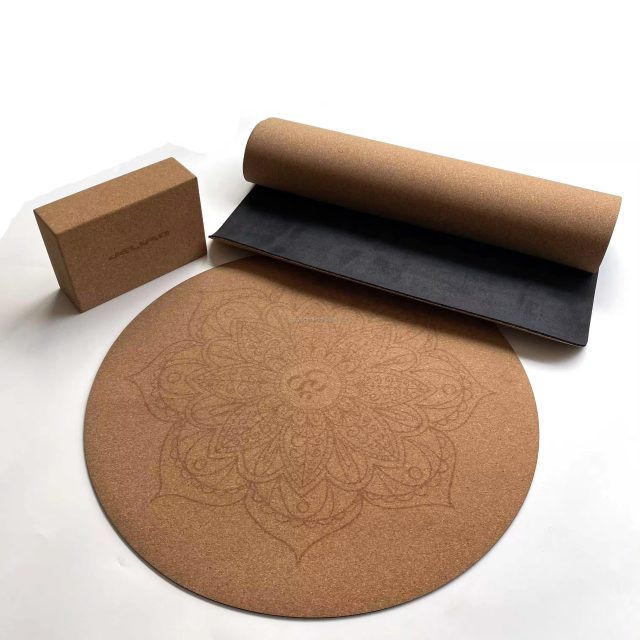Cork Mat Mediation Mat Set of Yoga Mats (3) Cork Mat Mediation Mat Set of Yoga Mats (3)