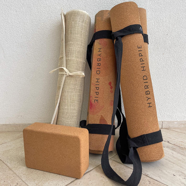 Cork rubber folding yoga mat (1) Cork rubber folding yoga mat (1)