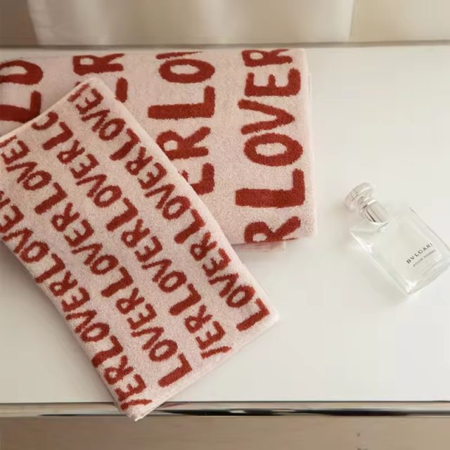 Embroidered bathroom shower cotton towel (4)