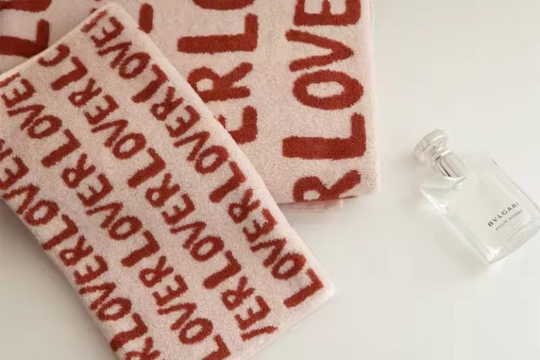 Embroidered bathroom shower cotton towel (4)