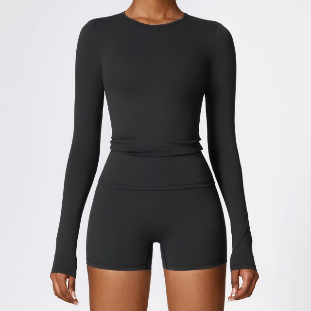 High Waist Yoga Tight Hip Short (2)