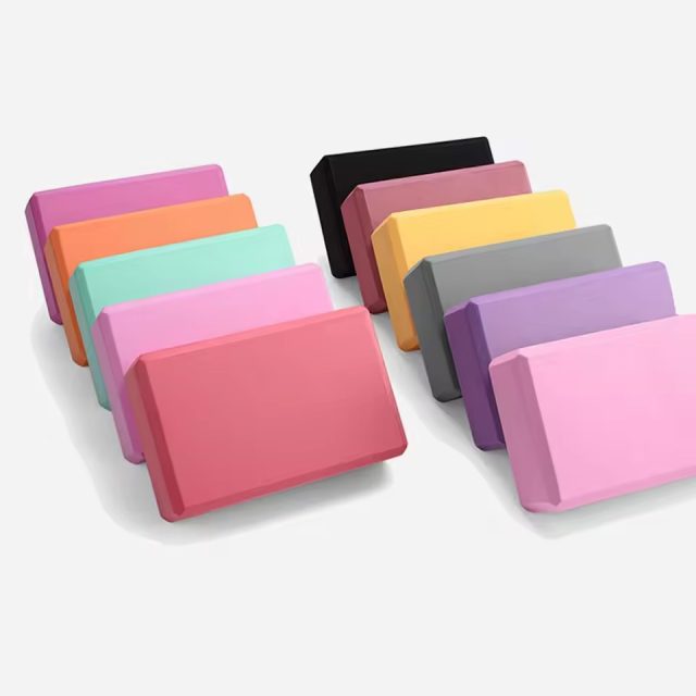 Logo yoga block set with straps (3)