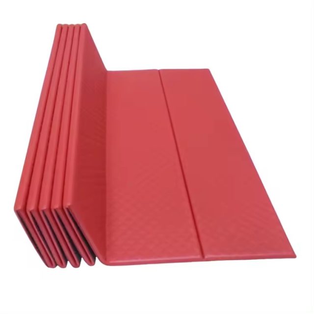 Manufacturer 12 folding POE TPE yoga mat (1)