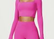 OEM high-end women's yoga bra with sloping back (5)