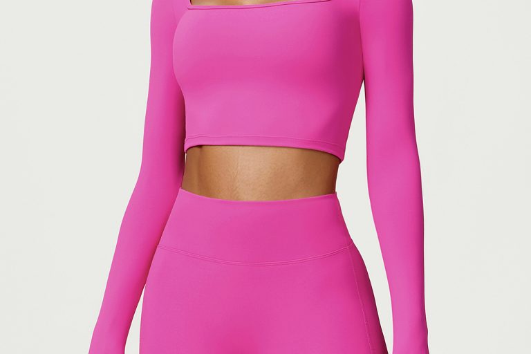 OEM high-end women's yoga bra with sloping back (5)