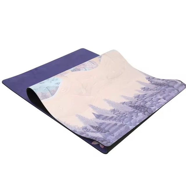 PU leather rubber yoga mat (6)