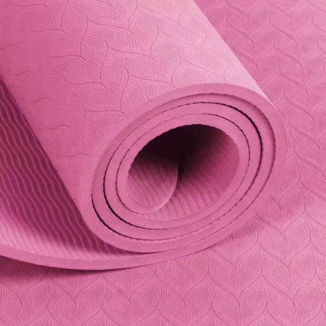 Single layer 6mm environmentally friendly yoga mat (4)