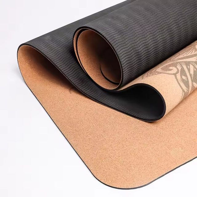 TPE Fitness Cork Yoga Mat (2) TPE Fitness Cork Yoga Mat (2)