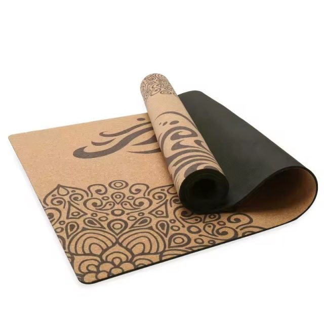 Waterproof and skin friendly cork yoga mat (1) Waterproof and skin friendly cork yoga mat (1)
