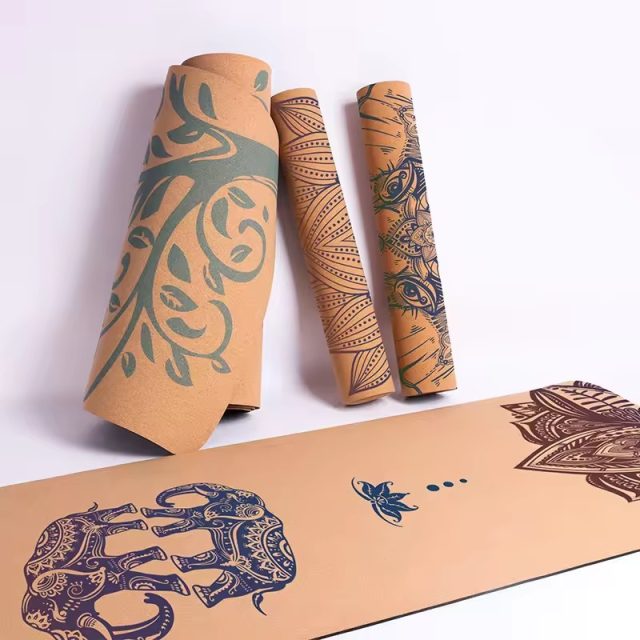 Wholesale of sports cork yoga mats (4) Wholesale of sports cork yoga mats (4)
