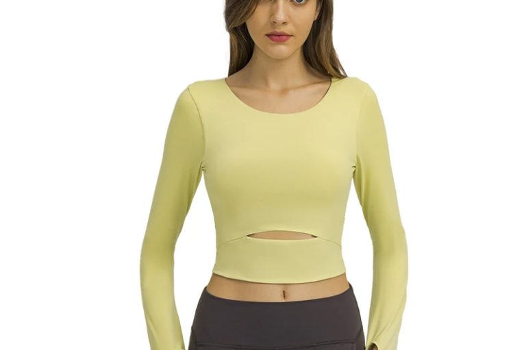 Women's soft sportswear yoga shirt (1)