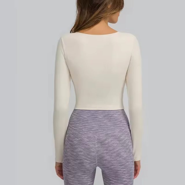 Women's soft sportswear yoga shirt (3)