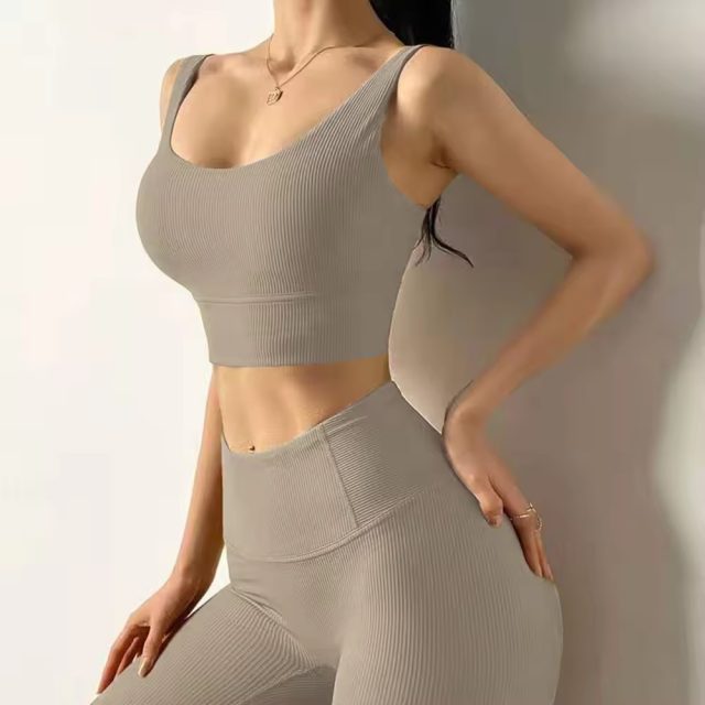 Women's sportswear yoga suit set (2)